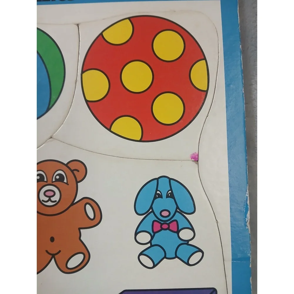 Vtg PuzzlePatch Preschool Puzzles Set of 6 Ages 1-3 Cardboard 1992 Made in‎ USA
